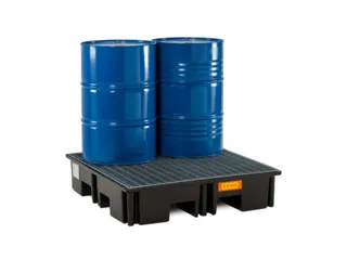 PE-opvangbak,v. 4x200l vat,opvangvol. 220l,HxBxD 260x1230x1230mm - 4