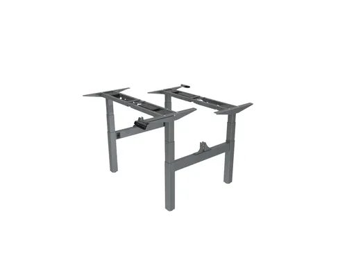 Elektrisch Verstelbaar Zit-Sta Frame Duo Bureau Grijs 180Cm