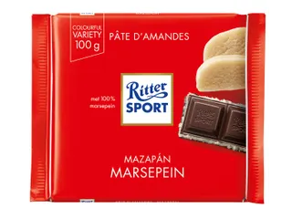 Chocolade Ritter Sport puur-marsepein 100gr - 1