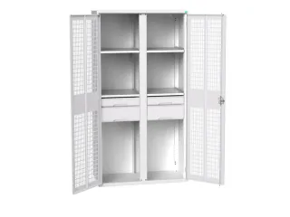 universele kast,HxBxD 2000x1050x550mm,4xStalen bodem,4lade(n) - 1