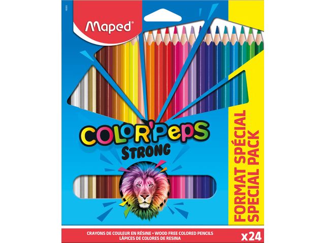 kleurpotlood Color'Peps 20 kleurpotloden + 4 fluo | KleurpotlodenWinkel.nl