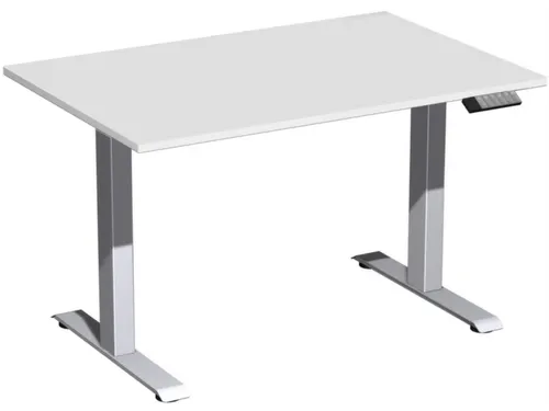Elektrisch ihv bureau,HxBxD 730-1230x1200x800mm,blad lichtgrijs