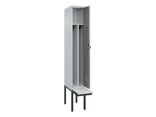 locker met bank,voor scheiding van kleding,HxBxD 2120x300x815mm,1vak - 1