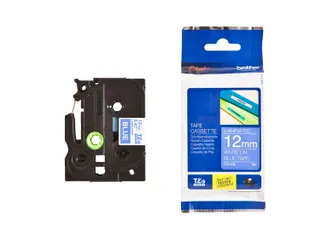 Labeltape Brother P-touch TZe-535 standaard 12mm wit op blauw - 6