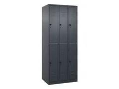 dubbeldekse locker,HxBxD 1850x750x500mm,3x2vak.,vak B 250mm
