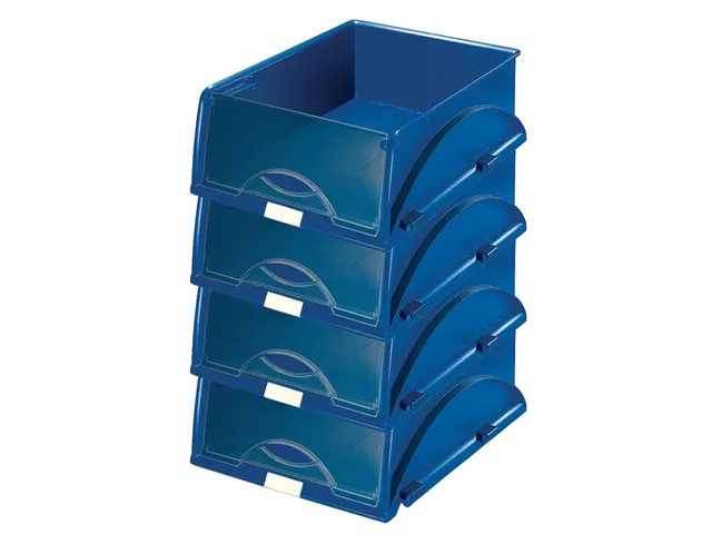 Sorteerbak Leitz 5231 Sorty met klep blauw A4