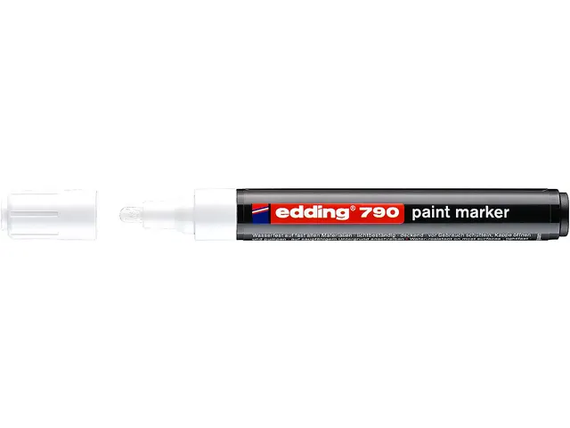 Paintmarker edding 790 alcoholbasis 2-3mm wit