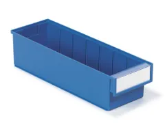 stellingbak,HxBxD 100x132x400mm,PP,blauw