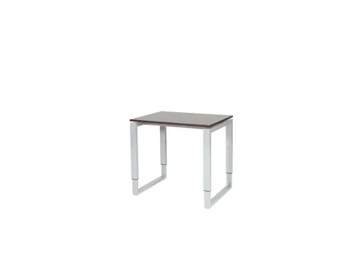 Domino Plus Bureau Hoogte Verstelbaar 800x600mm Logan Eiken Alu O-Poot