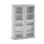 vitrinekast 2000x1300x550mm 4xStalen bodem romp RAL7035 front RAL7035