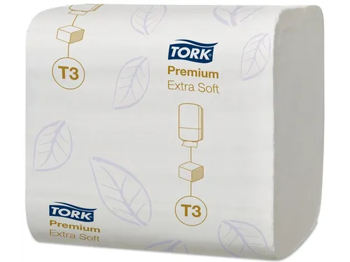 Toiletpapier Tork T3 gevouwen Premium 114276 2-laags 30x252vel
