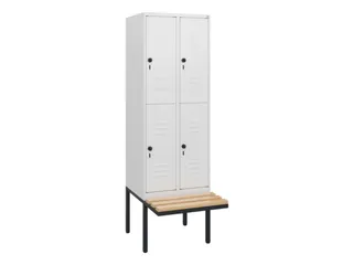 Dubbeldekse dekenkist,HxBxD 1950x600x815mm,2x2vak.,vak B 300mm - 1