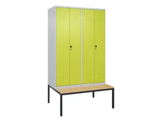 locker voor scheiding van kleding,HxBxD 2120x1200x815mm,4vak - 1
