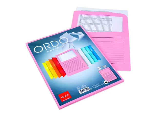 Map Elco Ordo Classico A4 120gr roze - verp.10220 x 310mm