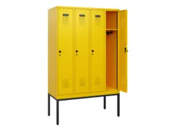 schoollocker,HxBxD 1950x1200x500mm,4vak,vak B 300mm,draaigrendel