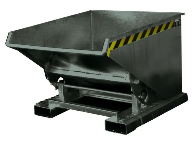 Kiepbak Hxbxd 835x770x1260mm 0.30m³ Afrolmechaniek Gelakt Ral7005