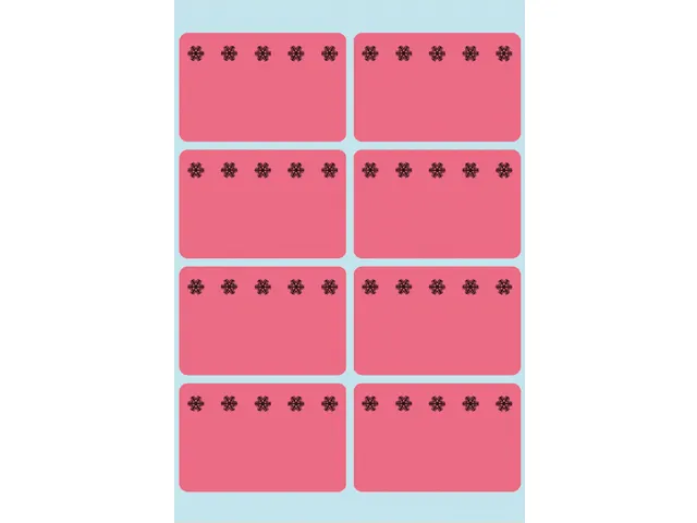 Etiket Herma 3772 26x40mm Diepvries Rood 48 stuks