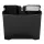 Binnenbak 15 Liter Kunststof Zwart Front Step Rvs Rubbermaid