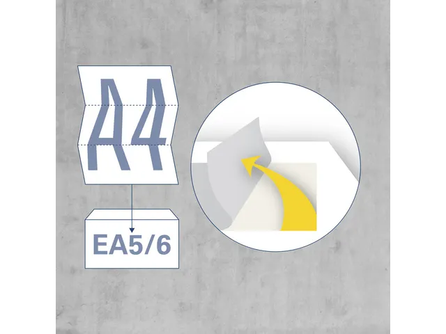 Dienstenvelop Raadhuis 110x220mm DL (EA5/6) wit met plakstrip krimp a
