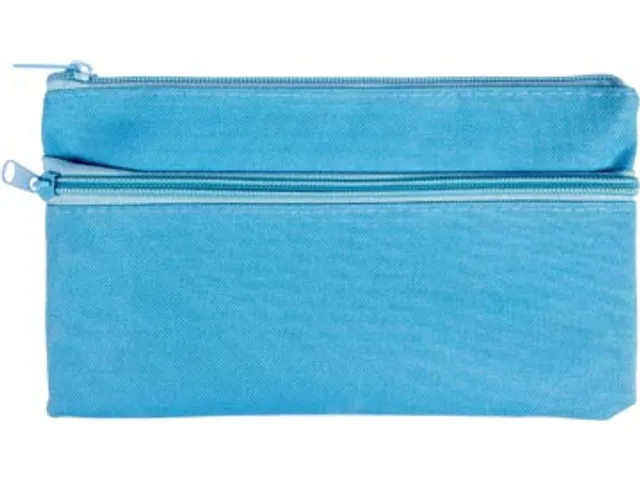 Trousse, Plat, Ft 21 X 11 Cm, Bleu