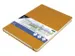 Carnet de croquis PU couverture rigide 80 feuilles A4 jaune ocre