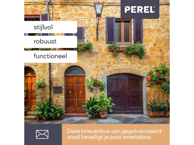 Brievenbus Mailbox Verona Mat Zwart Staal