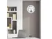Horloge murale Unilux Instinct Ø30,5cm gris argenté/blanc
