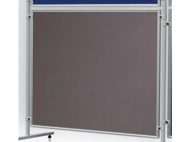 Presentatiewand Hxb 150X120Cm Aluminium Frame Grijze Vilt