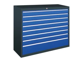 ladekast HxBxD 800x1023x600mm 8laden slot RAL7035 front RAL5012 - 2
