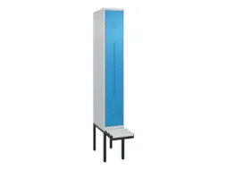Z-garderobekast,HxBxD 2120x300x815mm,2vak,vak B 300mm,cil.-slot