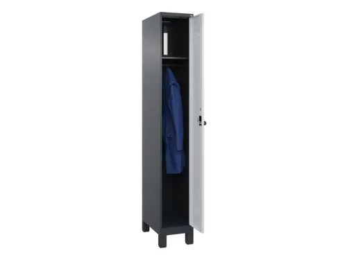 locker,HxBxD 1950x300x500mm,1vak,vak B 300mm,draaigrendel,voeten