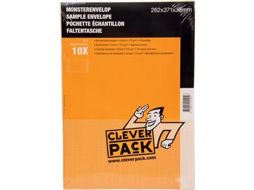 Monsterenvelop 262x371x38mm Pak 10 Stuks