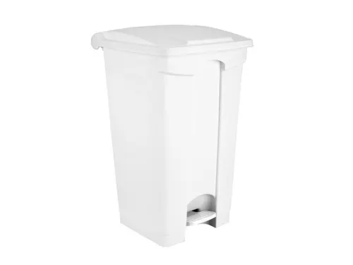 Contitop,afvalbak met pedaal 90L wit