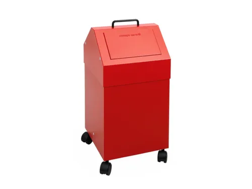 Afvalverzamelaar Vuurremmend 1X45 Liter 710X330X310Mm Rood