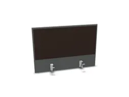 opzetpaneel bureau aanbouw achter MS-donkergrijs BN2036-bruin 800mm