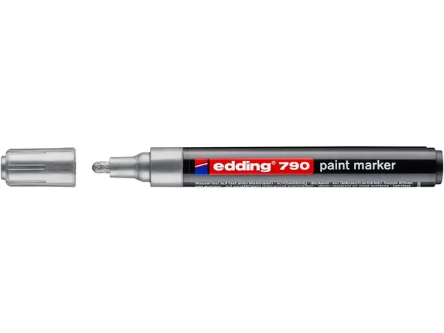 Paintmarker edding 790 op alcoholbasis 2-3mm zilver