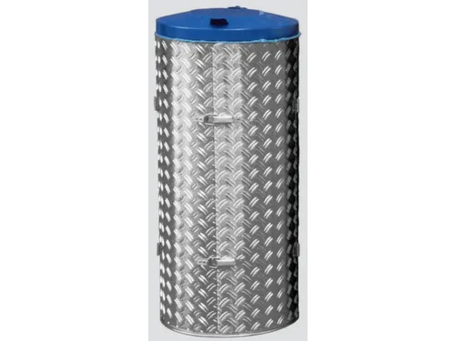 Afvalverzamelaar 120 Liter Rvs/Aluminium Deksel Ral5010