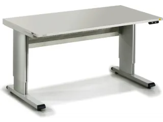 Werktafel Esd Staalbuis 700-1100x1500x800mm Hoogte Verstelbaar Grijs - 1