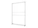 FlexFrame Modulair systeem beurswand 150x230cm Zilver frame