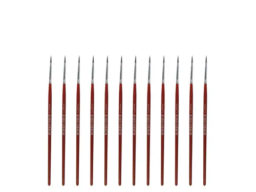 Penseel Kangaro Serie 120 rond Nr. 0 geitenhaar doos 12 stuks
