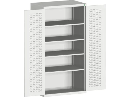 kast met sleufplaat,HxBxD 2000x1050x650mm,4xStalen bodem
