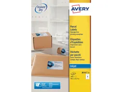 inkjetetiket Avery 99,1x67,7mm wit 25 vel 8 etiketten per vel