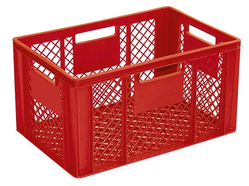 Euronorm Stapelkrat Pe 320x600x400mm 63liter Open Rood