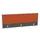 opzetpaneel bureau aanbouw achter MS-donkergrijs BN3012-oranje 1600mm