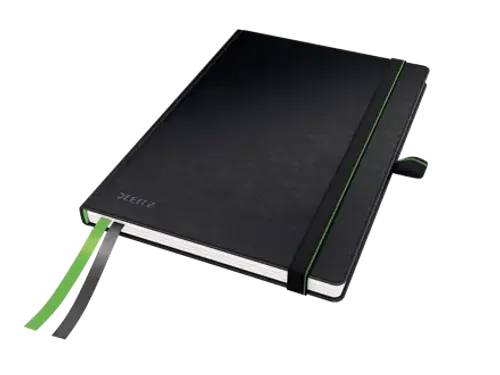 Notitieboek Leitz Complete hardcover A5 gelinieerd zwart