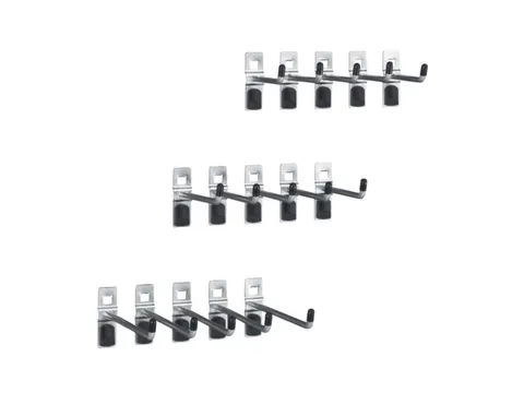 Assortiment De Supports P. Plaque De Rangement Perforée 15 Pièces