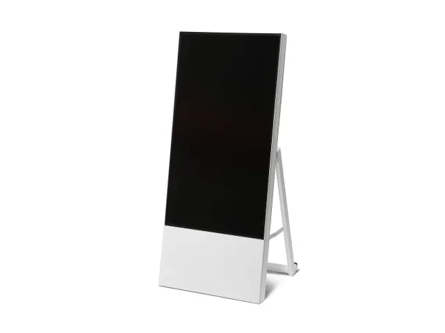 Smart Line digitaal A-Bord met 43 inch Samsung scherm Wit