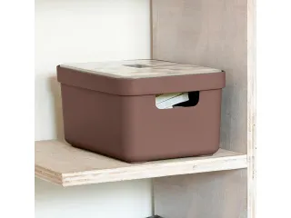 Sigma Home opbergbox 5L bruin - 25,2x17,5x12,2cm - 3