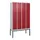 dubbeldekse locker,HxBxD 2120x1200x500mm,4x2vak.,vak B 300mm,cil.-slot