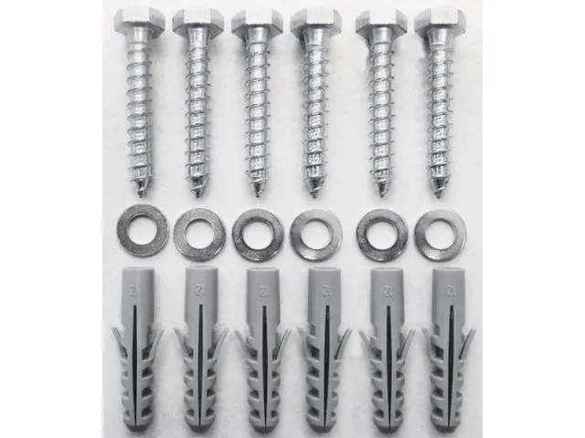 Schroevenset V. Kunststofbank M. 3Pootstellen